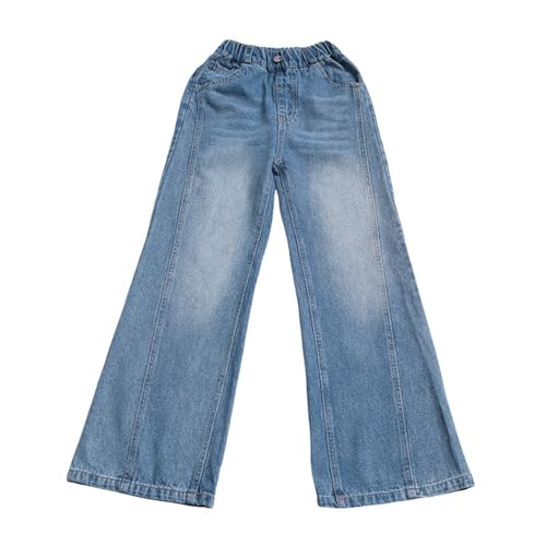Baggy Jeans for Girls Wide Leg Washed Denim Pants with